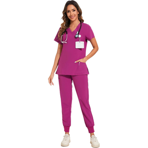 Uniformes Médicos Unisex para Doctores y Enfermeras, Uniformes de Hospital Transpirables, Uniformes de Enfermería OEM de Alta Calidad, Conjuntos de Uniformes de Enfermería al por Mayor - Product Image 1