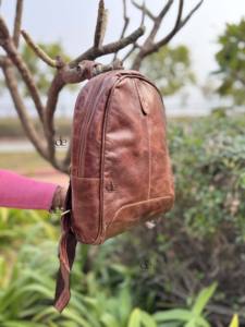 Genuine Leather Handmade Hot Sale <b>Backpack</b> Rucksack Unisex Multi Uses <b>Backpack</b> School Bags Vintage Travel <b>Backpack</b> - Product Image 2