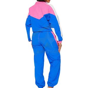 Ensemble coupe-vent d'été de grande taille pour hommes avec logo personnalisé, veste respirante, pantalon de jogging, tenue deux pièces coupe-vent - Product Image 2