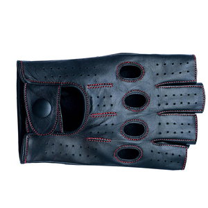 Gants de conduite en cuir pour hommes, prix bas, qualité supérieure, hiver, fabriqués au Pakistan, mode, coupe-vent, fausse fourrure, gants de conduite d'hiver pour hommes - Product Image 6