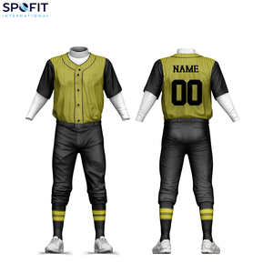 Uniforme de Béisbol Personalizado, Pantalones y Camiseta Transpirables con Estampado por Transferencia de Calor, Cintura Elástica, Cuello en V, Ligero, de Secado Rápido, para Equipos - Product Image 4