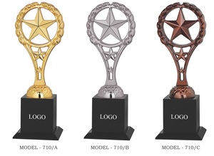 Elegant metal <b>trophy</b> for employee appreciation and recognition. - Product Image 3