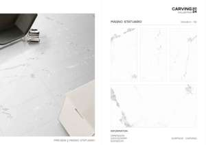 Baldosa de Porcelana Tallada de Primera Calidad, Formato Grande 600x1200, Superficie Texturizada, para Paredes y Pisos, Diseño Interior y Exterior Moderno - Product Image 2