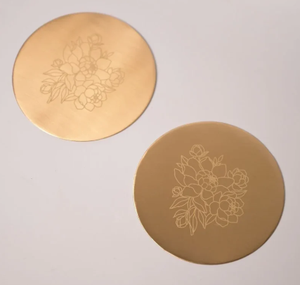 Brass <b>Coaster</b> Set Export Quality Handmade Metal <b>Drink</b> <b>Coasters</b> for Dining Table Kitchen Cafe Restaurant Luxury Home Hotel Decor - Product Image 5