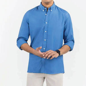 Mens Dress <b>Shirt</b> High Quality Custom Embroidered <b>Half</b> Sleeve Business Formal Slim Fit Breathable Cotton Anti-UV Turn-down Collar - Product Image 3
