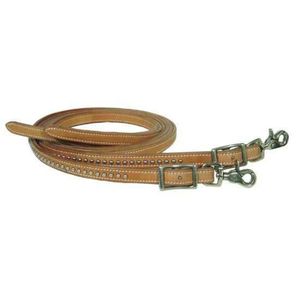 Riendas de Cuero Genuino con Puntos Decorativos, Riendas Western para Caballo, Duraderas, para Entrenamiento y Paseos, de Primera Calidad, para Uso Intensivo - Product Image 2