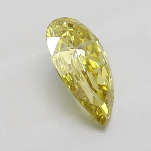 Bijoux personnalisés, diamant en forme de poire jaune intense fantaisie, 0,90 ct, qualité VS1 - Product Image 2