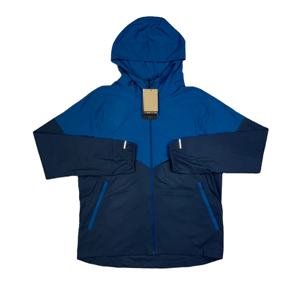 Custom Logo 2 Piece Windbreaker <b>Shorts</b> and Hooded Jacket Tracksuit For <b>Men's</b> Reflective Zip Up Nylon Street wear Set Cheap Price - Product Image 3