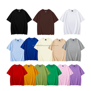 Camisetas en blanco para hombres a granel 100% Camiseta personalizada Lisa Impresión de camisetas Fabricante 100 Algodón Serigrafía Camisetas de algodón personalizadas - Product Image 1