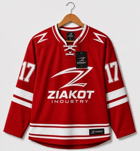 Vente en gros directe ZIAKOT INDUSTRY Maillot de hockey personnalisé noir et or - Product Image 6
