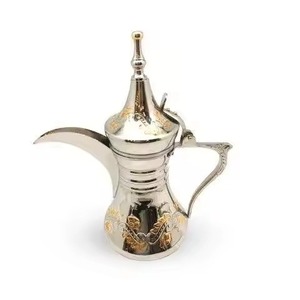 Handmade <b>Arabic</b> Coffee Dallah Metal Pot for Serving <b>Arabic</b> Coffee Cultural Use - Product Image 1