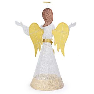 4.5FT Weather-Proof Outdoor Christmas Angel Ornament 200 LED Pre-Lit Wings Lighted Angel Decor for Home 200 LED Christmas Lights - Product Image 6