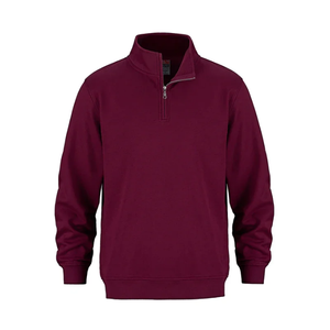 Sudaderas con capucha y cremallera de alta calidad, personalizadas, transpirables, con logo, muy recomendadas, para hombre, con cremallera de un cuarto, de forro polar, en conjunto. - Product Image 2