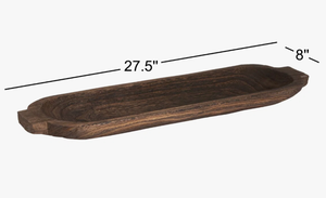 Bandeja de Madera Estilo Artesanal Moderno con Soporte de Madera Maciza y Centro de Mesa con Pintura de Ángel Ecológica para Mesa del Hogar - Product Image 4