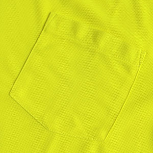 Camiseta de Manga Larga Reflectante Amarilla Clase 2, Ropa de Trabajo de Seguridad de Poliéster, Cuello Redondo con Bolsillo, Uniforme de Alta Visibilidad, Logotipo Personalizado - Product Image 6