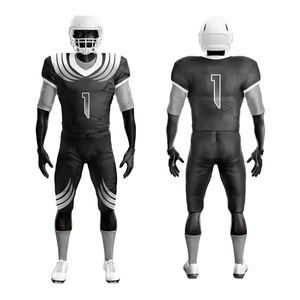 Dernier modèle de haute qualité à prix de gros Logo personnalisé Top Model 100% coton Uniforme de football américain pour hommes - Product Image 5