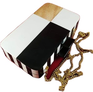 กระเป๋าคลัทช์ทำด้วยมือเรซินกระเป๋าถือแฟชั่นตอนเย็นสไตล์โบฮีเมียนวินเทจสำหรับสุภาพสตรีราคาขายส่งทำมือ - Product Image 1