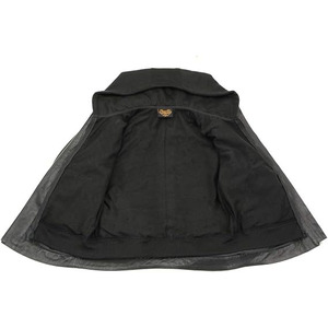 Veste de moto en cuir premium pour femme SAMROZ SPORTS avec doublure amovible à capuche - Product Image 2