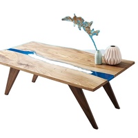 Table à manger en bois d'époxy de luxe sur mesure 2023, nouveau design, style chinois, mobilier d'extérieur de luxe pour restaurants et maisons