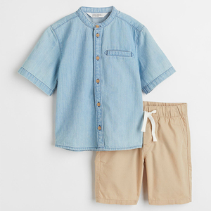 Conjunto de Ropa para Niños, Conjunto de Ropa Casual de Verano para Niños, Manga Corta, 2 Piezas, Logotipo Personalizado - Product Image 3