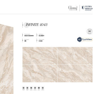 Carreaux de porcelaine brillants de grande taille pour design d'intérieur moderne, 800x1600, 1200x1800, 750x1500 mm, pour murs, sols et revêtements. - Product Image 1