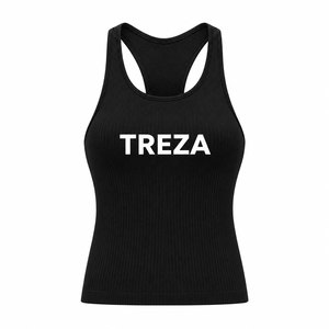 Custom Logo <b>Women</b> Ribbed Racerback <b>Tank</b> <b>Top</b> Slim Fit Stretch <b>Knit</b> Casual Fitness Sports Vest Wholesale - Product Image 4