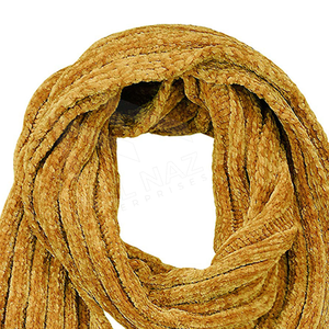 Écharpe longue en tricot pour femme, couleur unie, isolation thermique, accessoire chaud d'hiver, style classique, matière acrylique - Product Image 2