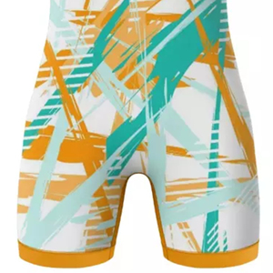 Singlet de Lucha Ajustado para Hombre, Impresión por Sublimación, Absorbe la Humedad, Spandex, Poliéster, Ropa Deportiva - Product Image 5