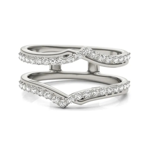 Bague de fiançailles de luxe en or blanc 10 carats certifiée IGI avec diamant de laboratoire de 2 carats, taille brillant rond, clarté VS1, couleur E - Product Image 1
