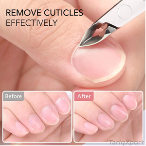 Vente en gros de pinces à cuticules professionnelles en acier inoxydable avec pointe de lame de 7 mm, pinces à cuticules pour l'art des ongles et les soins de manucure avec ressort - Product Image 5