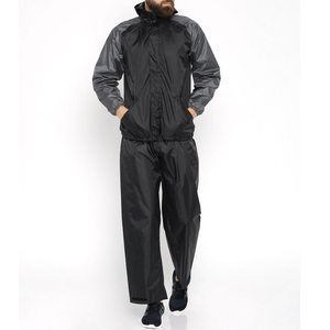 Survêtement coupe ajustée unisexe 100 % nylon imperméable coupe-vent streetwear hiver, taille élastique, tenue décontractée et active - Product Image 1