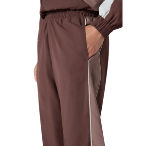 Women Hooded Full <b>Zip</b> Tracksuit With <b>Trousers</b> Contrast Sleeve Panel Casual Lounge Outfit Wholesale Custom Two Piece Clothing Set - Product Image 6