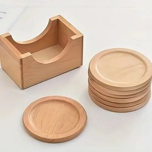 Ambience Lifestyle Superior Wooden Coaster Set Classic Design 300mm Diameter Long-Lasting Performance Attractive Presentation - Product Image 3