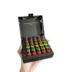 Kit de brocas para implantes dentales, 25 piezas, brocas cónicas recubiertas, sistema con recipiente de seguridad, herramientas quirúrgicas integrales para implantes - Product Image 4
