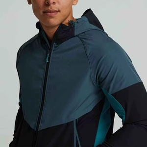 Custom Coated Sporty Camouflage Spring Polyester Knitted Durable Lightweight Waterproof <b>Jacket</b> Active Casual <b>Half</b> <b>Zip</b> Tracksuit - Product Image 5