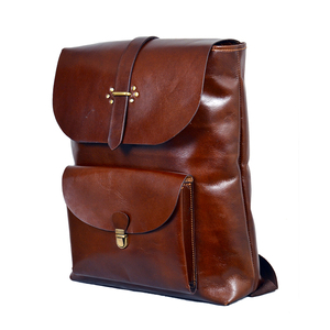 Genuine Leather <b>Backpack</b> Premium Quality Handmade <b>Backpack</b> for Men and Women Daily Use - Product Image 2