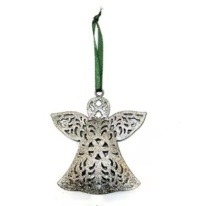 Christmas Hanging Metal <b>Star</b> Ornament Blue Glitter Decoration <b>for</b> <b>Tree</b> Home Party Holiday Decor Gift Piece Hanging Pendant - Product Image 4