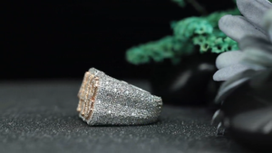 Anillo de lujo con número personalizado de moissanita, plata 925 chapada en rodio, estilo hip hop, joyería de cóctel, regalo para hombres y mujeres - Product Image 5