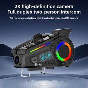 Kamera 4K <span class=keywords><strong>Bluetooth</strong></span> 6.0 HiFi Stereo AI Pengurangan Kebisingan IP65 Tahan Air Baterai Tahan Lama Headset <span class=keywords><strong>Bluetooth</strong></span> Helm Sepeda Motor - Product Image 4