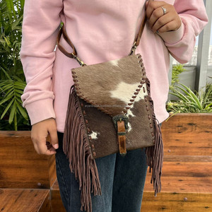 Venta caliente de lujo de las señoras de cuero de vaca hebilla monedero de cuero genuino diseñador multifuncional bandolera bolso de moda - Product Image 2