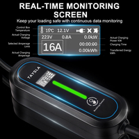 Chargeur de voiture électrique TAYSLA 16A 3,5 KW TYPE 2 avec câble de 3,5 mètres AC80V-260V Expédition depuis la Chine
