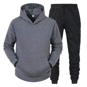 Wholesale Fashion OEM Winter High Quality Solid Fleece Hooded <b>Tracksuits</b> Acid Wash Breathable Casual Printed Polyester/Cotton - Product Image 3