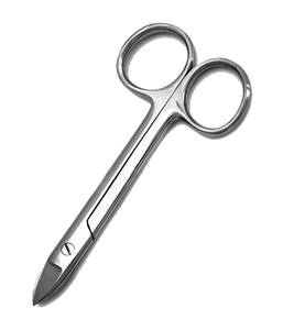 เครื่องมือผ่าตัดทางทันตกรรมคุณภาพสูง RSI OEM สแตนเลสสตีล รุ่น Crown Scissor ขนาด 4.5 นิ้ว แบบตรงและแบบโค้ง สำหรับใช้ในโรงพยาบาล - Product Image 4