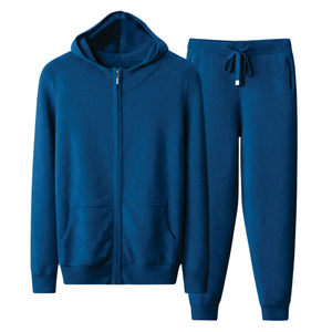 Ensemble de vestes coupe-vent et pantalons de survêtement en polyester/coton de haute qualité, respirant, décontracté, sportif, coupe régulière, extensible dans quatre directions, pour hommes - Product Image 3