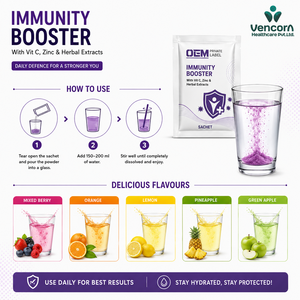 Sachet Reforzador de la Inmunidad, Vitamina C, Zinc, Extracto Herbal en Polvo, Mezcla para Bebida - Product Image 2
