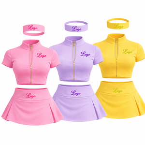 Short Tracksuits for Women Custom Print Zip <b>Jacket</b> and Shorts 3 Piece Set Summer Clothes Women Streetwear <b>Workout</b> Sets - Product Image 5