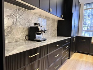 MiyaStone <b>Artificial</b> 3D Printed Calacatta Grey Quartz Big Slab for High-end Hotel & Villa Construction - Product Image 4