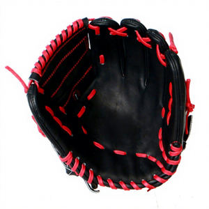 Nouveaux gants de baseball en cuir couleur personnalisée, haute qualité, équipement d'entraînement de terrain extérieur respirant pour attrapeur - Product Image 1