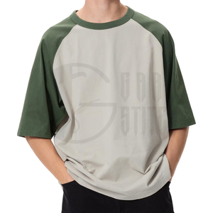 Men's Raglan Sleeve T-shirt Wholesale <b>Baseball</b> Jersey Shirts Custom Color Block Sports <b>Tee</b> - Product Image 2