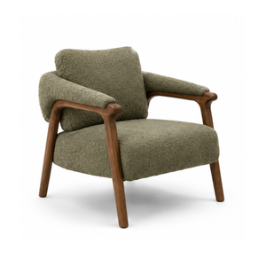 Fauteuil d'appoint luxueux en teck rembourré – Sièges de salon haut de gamme pour hôtels, villas, appartements et salons - Product Image 2